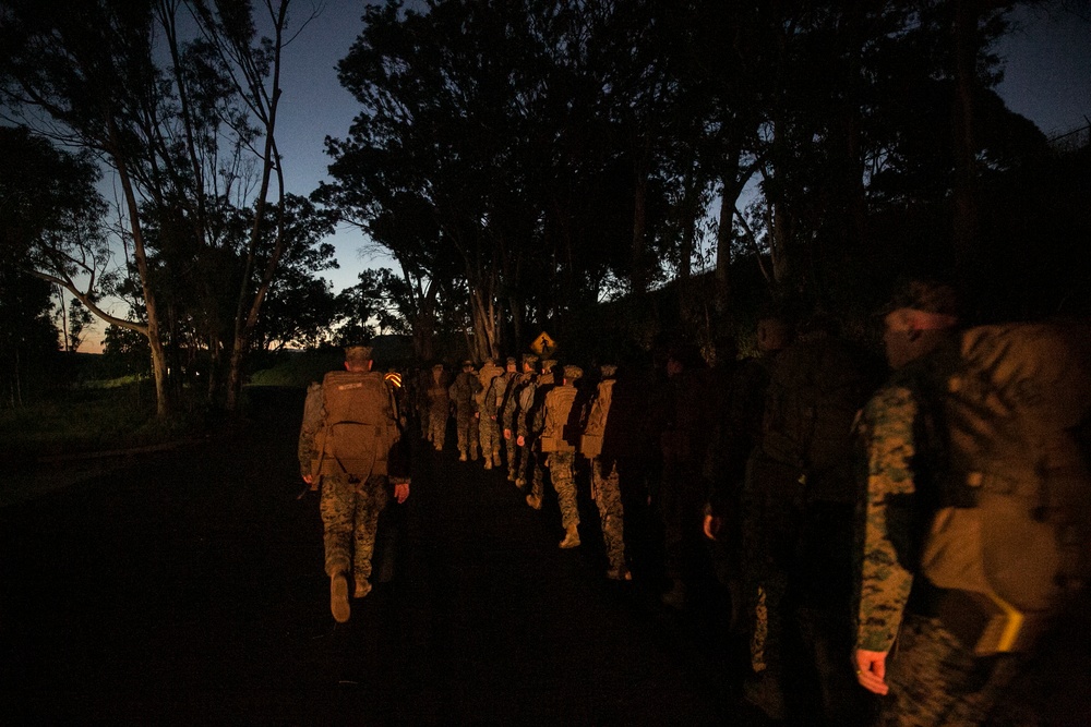 Marines Hike Till Sunrise