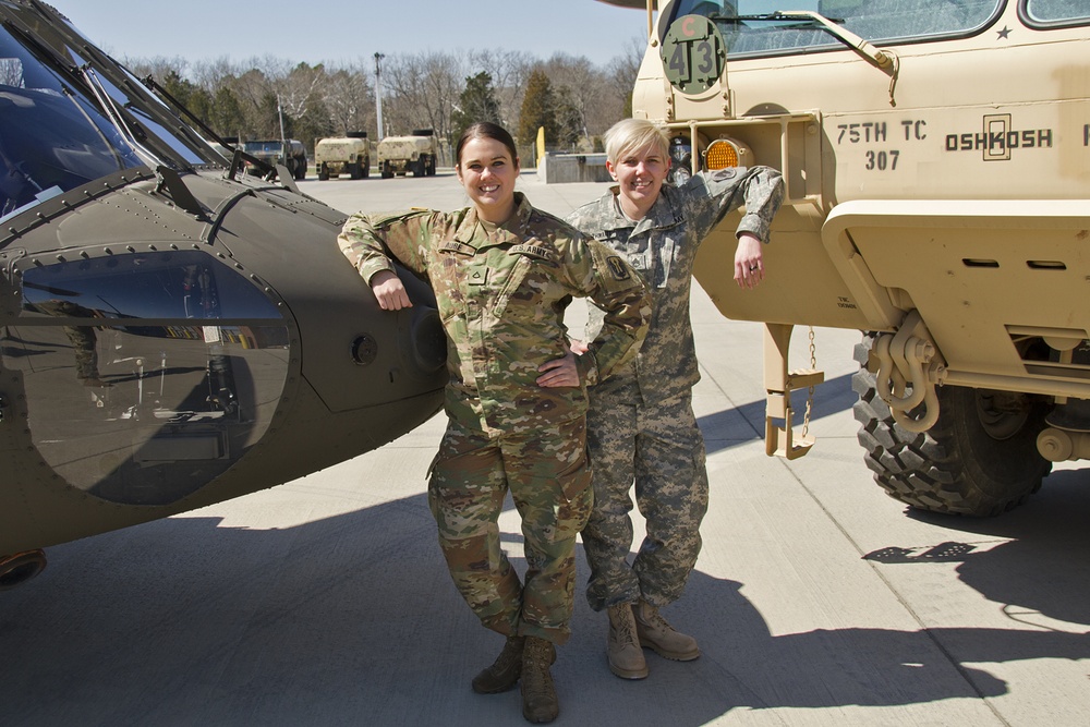 Mechanics carry torch for women in military