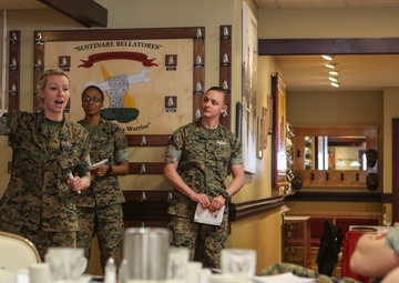 2nd MLG leaders hold a commanders huddle