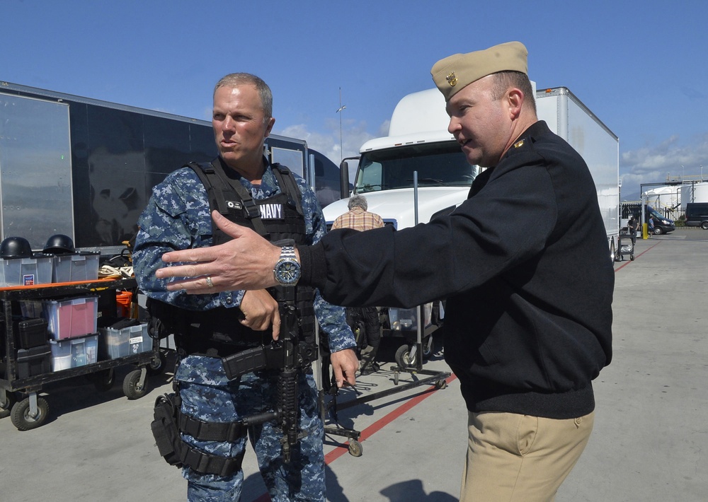Filming &quot;The Last Ship&quot; at Naval Base San Diego