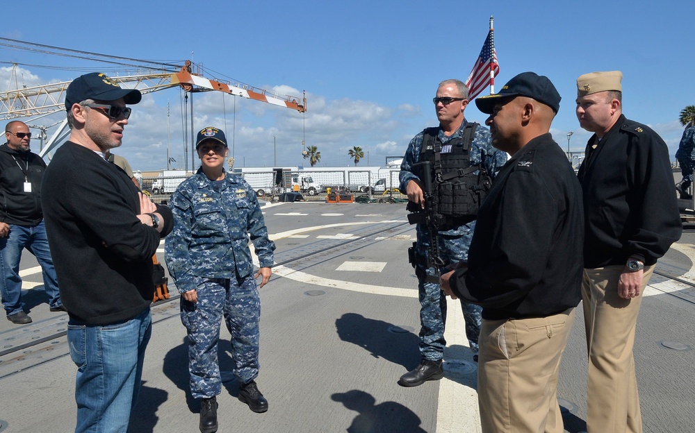 Filming &quot;The Last Ship&quot; at Naval Base San Diego
