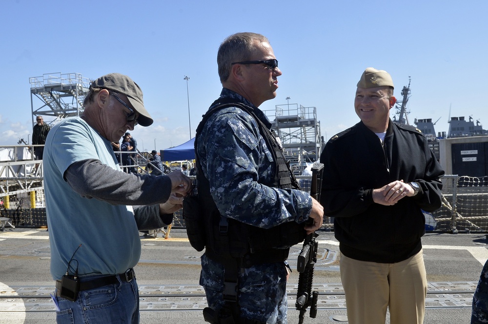 Filming &quot;The Last Ship&quot; at Naval Base San Diego