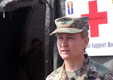 Soldiers participate in realistic medical training