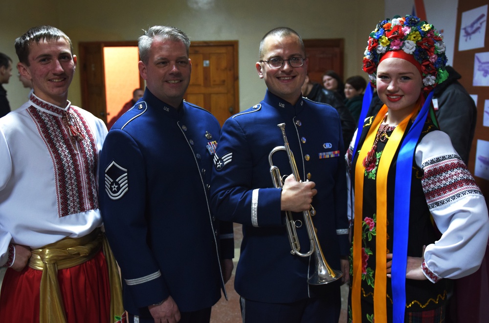 USAFE Band plays in Ukraine