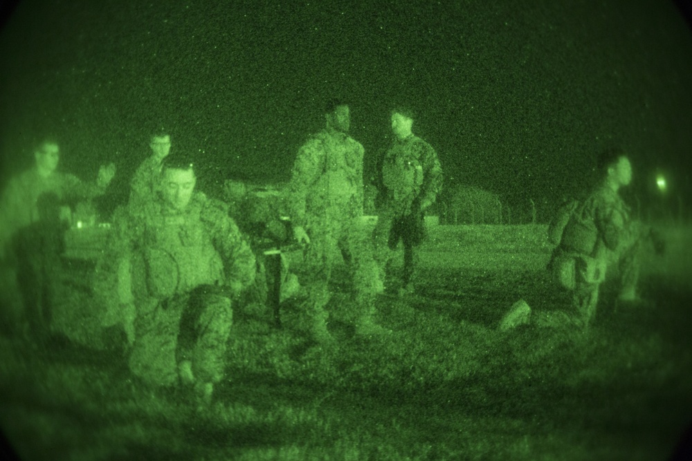 Fire in the dark: U.S. Marines enhance marksmanship skills at live-fire range