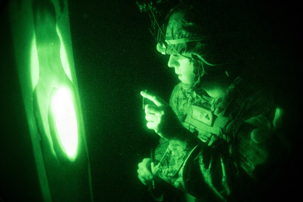 Fire in the dark: U.S. Marines enhance marksmanship skills at live-fire range