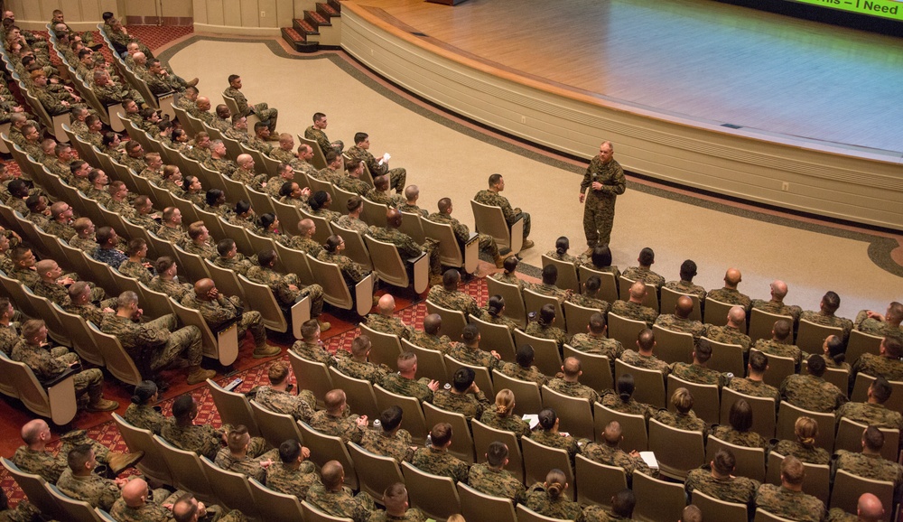CMC Speaks at Marine Corps Base Quantico