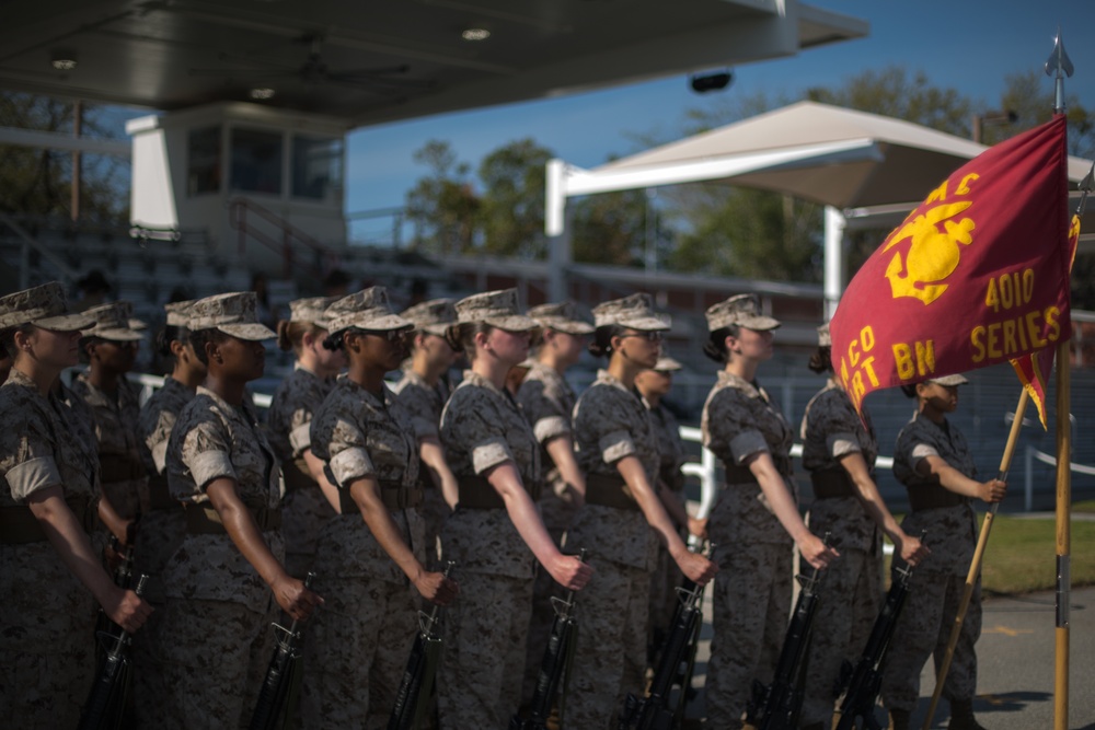 Marine recruits complete final drill evaluation on Parris Island