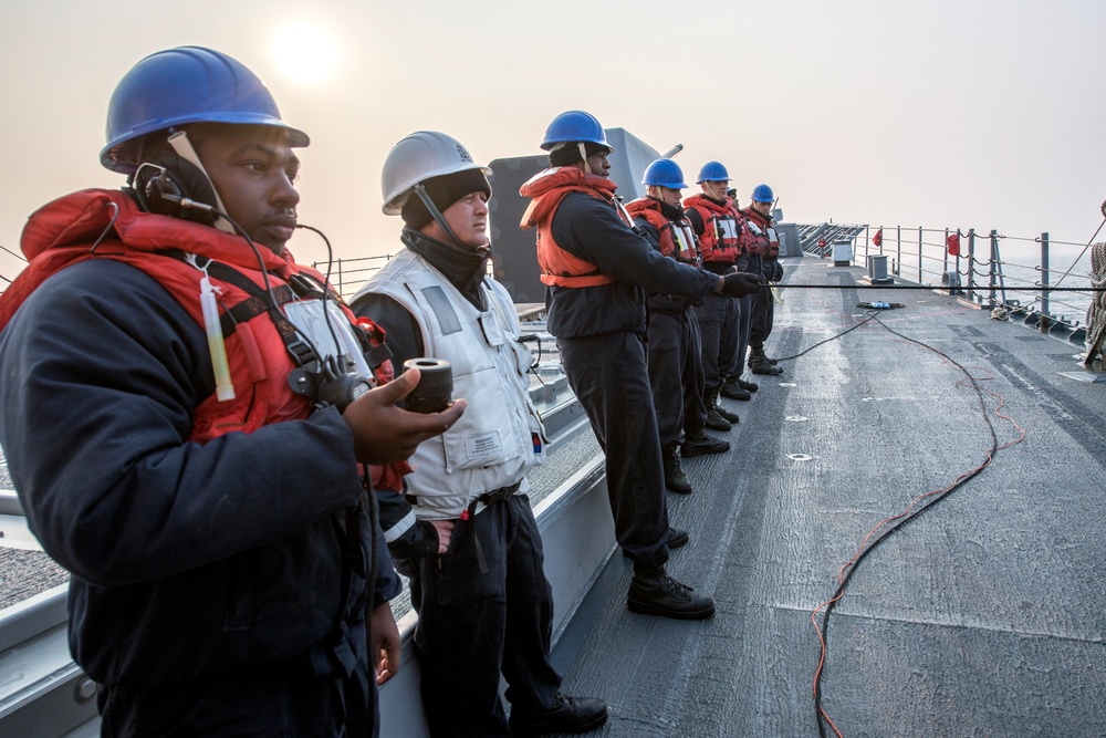 USS Lake Champlain (CG 57) Replenishment-at-Sea