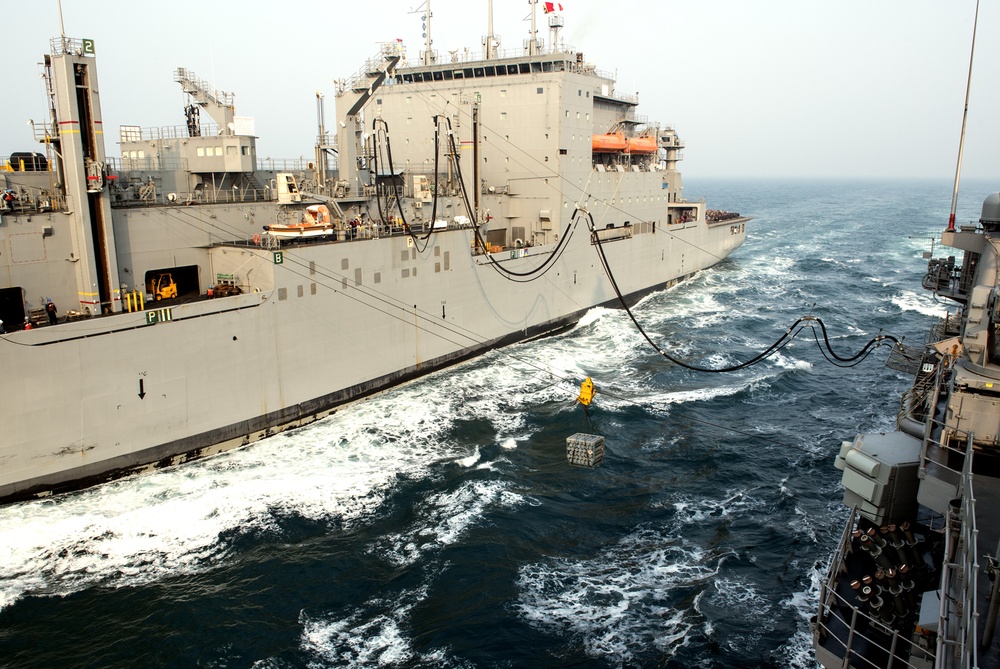 USS Lake Champlain (CG 57) Replenishment-at-Sea
