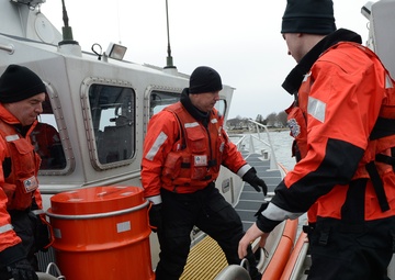 Coast Guard Station Castle Hill underway for training