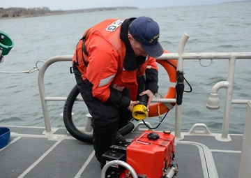 Coast Guard Station Castle Hill underway for training
