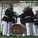 Graveside service for U.S. Marine Pvt. Harry K. Tye, killed during the Battle of Tarawa in World War II, takes place at Arlington National Cemetery