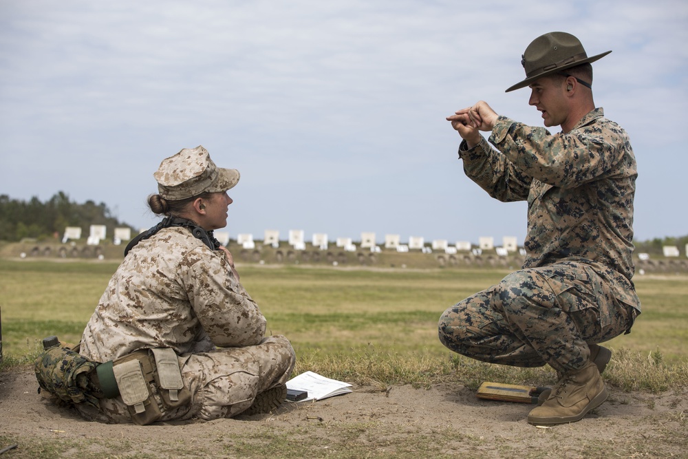 Marine recruits learn shooting fundamentals on Parris Island