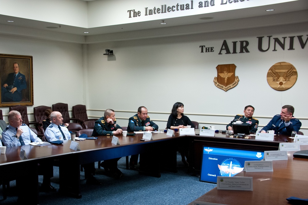 Mongolian Armed Forces Delegation Visits Air University