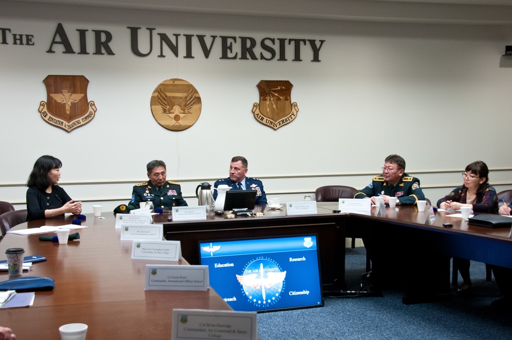 Mongolian Armed Forces Delegation Visits Air University