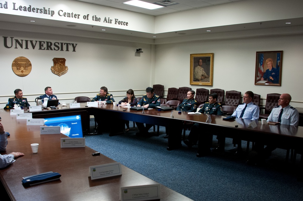 Mongolian Armed Forces Delegation Visits Air University