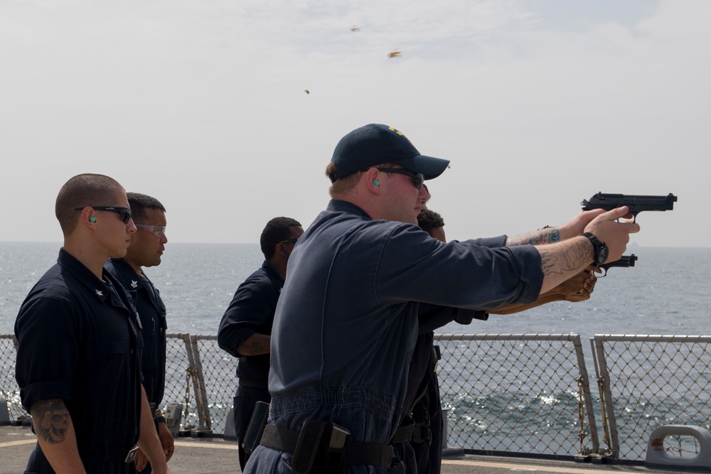 Cole is deployed in the U.S. 5th Fleet area of operations in support of maritime security operations designed to reassure allies and partners, and to preserve the freedom of navigation and the free flow of commerce in the region