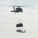 Helicopters conduct vertical replenishment-at-sea