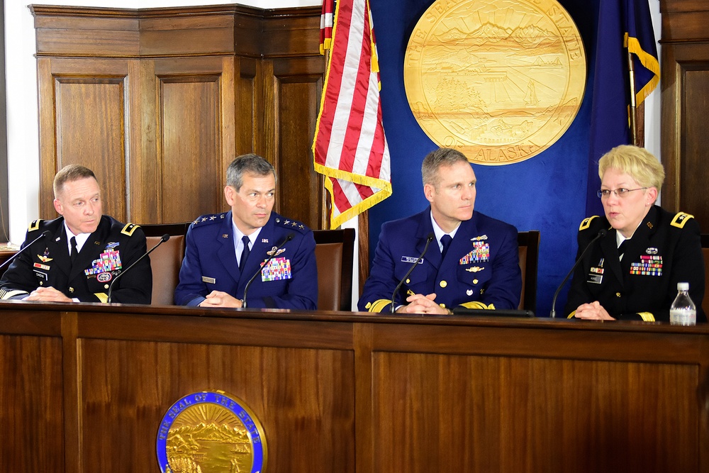 Military leaders brief Alaska legislators