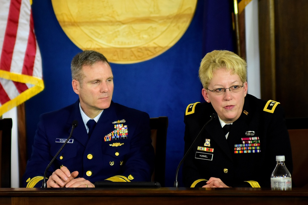 Military leaders brief Alaska legislators