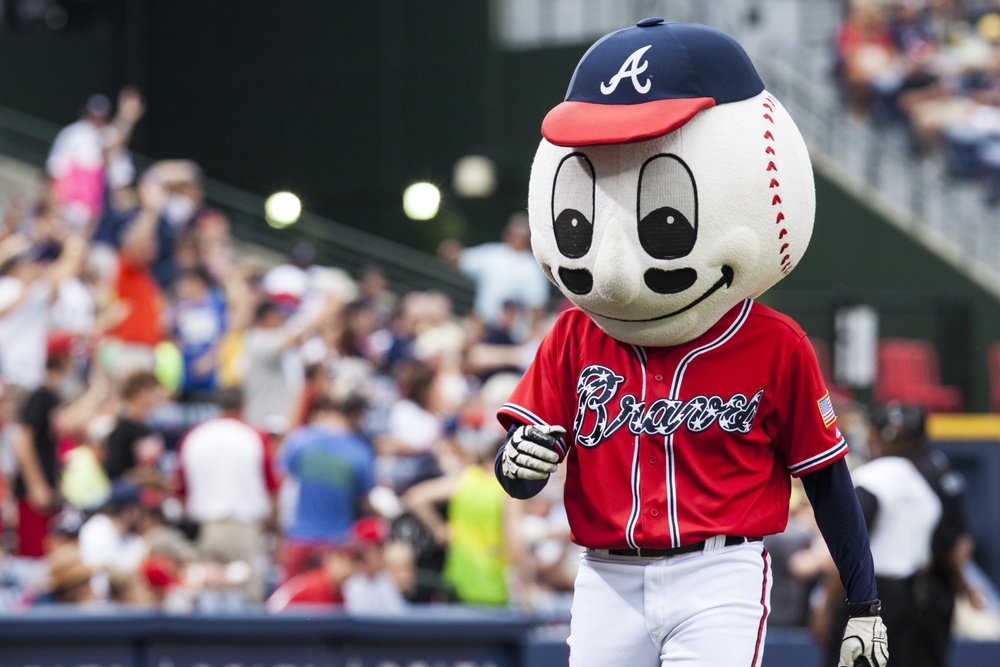 Major League Baseball's Atlanta Braves celebrate the U.S. Army Birthday