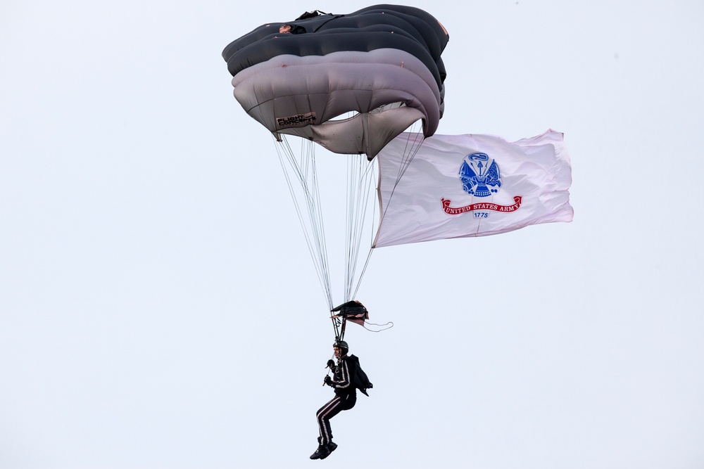 Major League Baseball's Atlanta Braves celebrate the U.S. Army Birthday