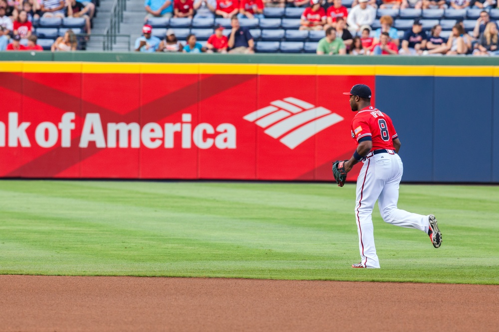 Major League Baseball's Atlanta Braves celebrate the U.S. Army Birthday