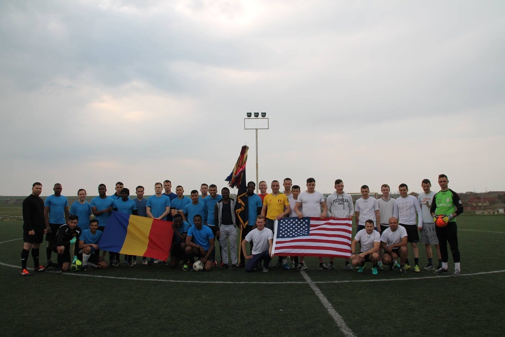 Americans, Romanians build bonds through soccer
