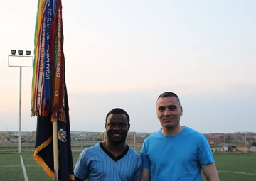 Americans, Romanians build bonds through soccer