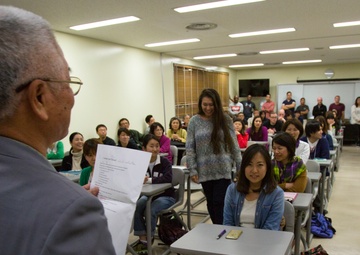 English program students, volunteers awarded aboard Camp Schwab