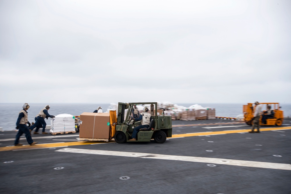 RAS aboard USS Bonhomme Richard (LHD 6)