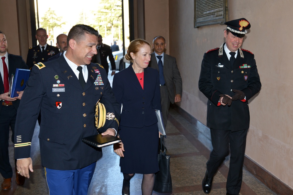 Ms. Kelly Degnan visits at Center of Excellence for Stability Police Units (CoESPU)Vicenza, Italy
