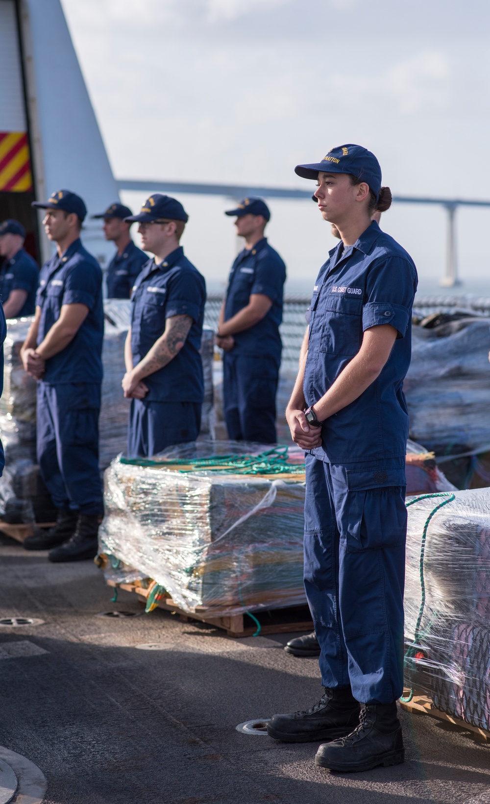 Coast Guard offloads approximately 12,000 lbs of cocaine from Eastern Pacific interdictions