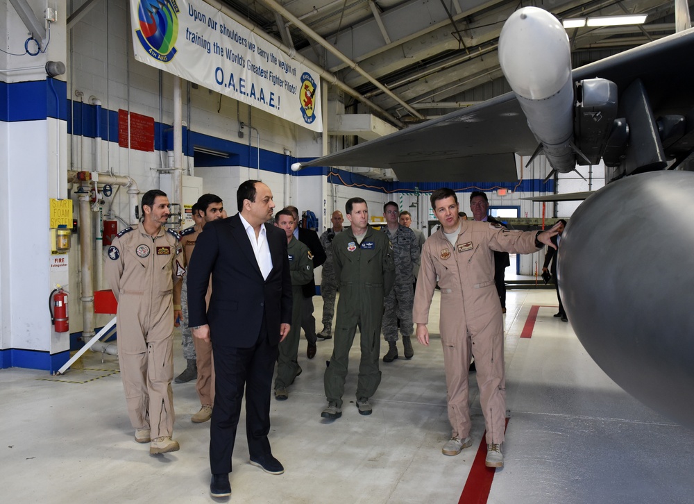 SJ showcases F-15E superiority to Qatar Minister of Defense