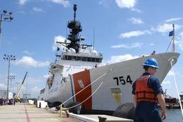 Coast Guard Cutter James returns home