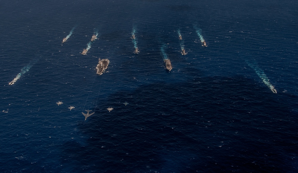 Deployed B-1s join U.S. forces, JSDF for Exercise Keen Sword