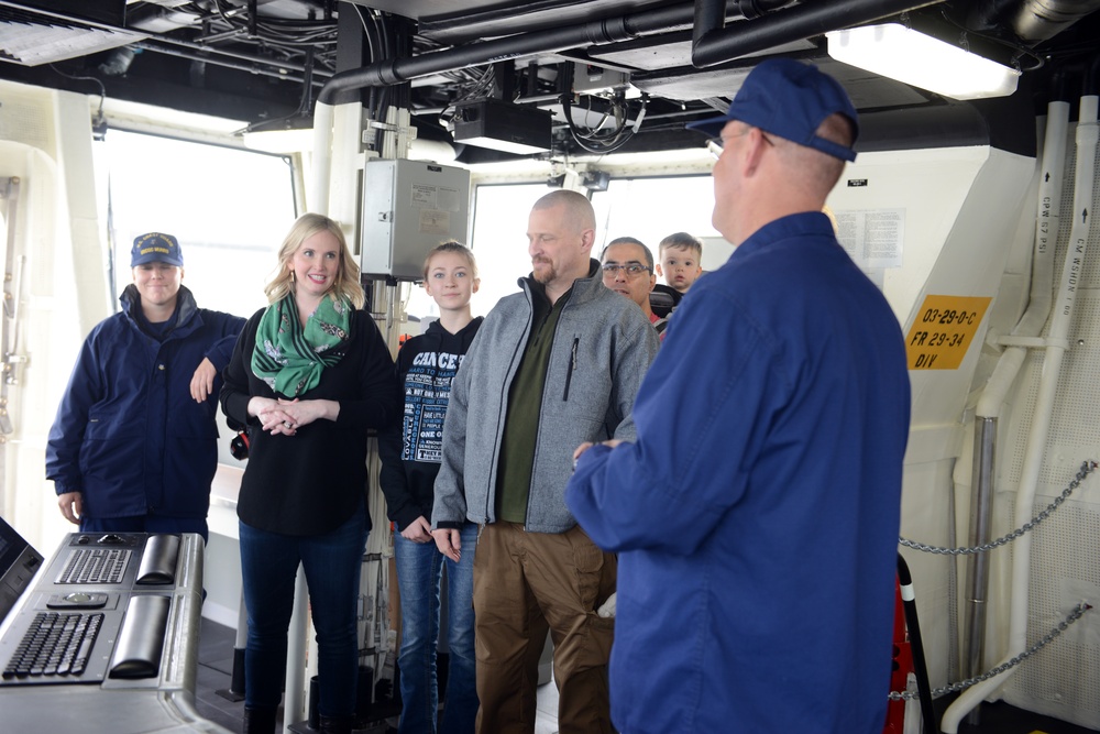 Coast Guard Cutter Munro commissioning ceremony tour