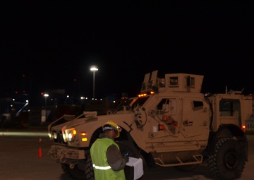 U.S. Army logistics units receive ship, equipment at Romanian port