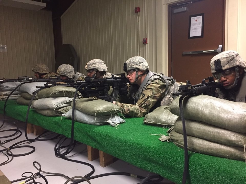 576th Soldiers Train using EST at Rodriguez Live Fire Range