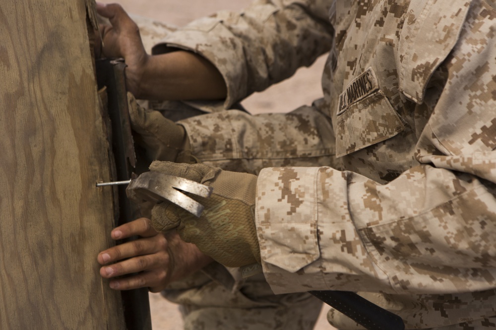 U.S. Marines with 2nd Battalion, 6th Marine Regiment and 2nd Combat Engineer Battalion conduct demolitions range at TalonEx 2-17.