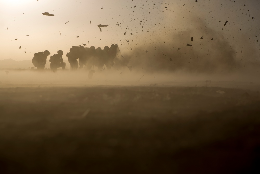 U.S. Marines with 2nd Battalion, 6th Marine Regiment and 2nd Combat Engineer Battalion conduct demolitions range at TalonEx 2-17.