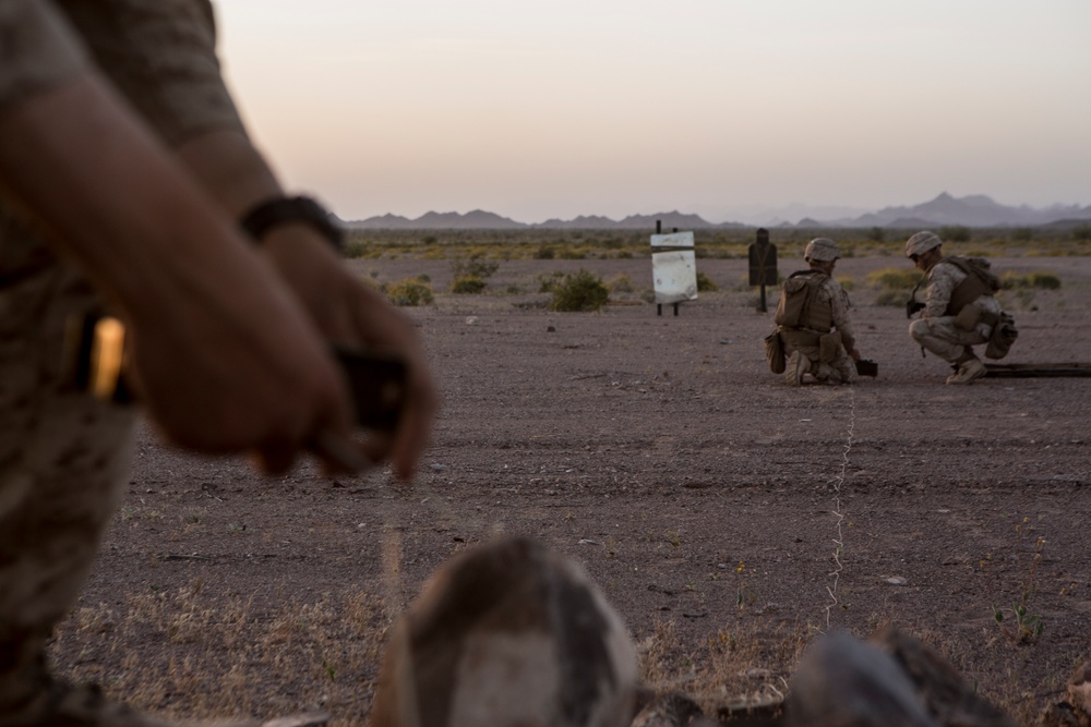 U.S. Marines with 2nd Battalion, 6th Marine Regiment and 2nd Combat Engineer Battalion conduct demolitions range at TalonEx 2-17.