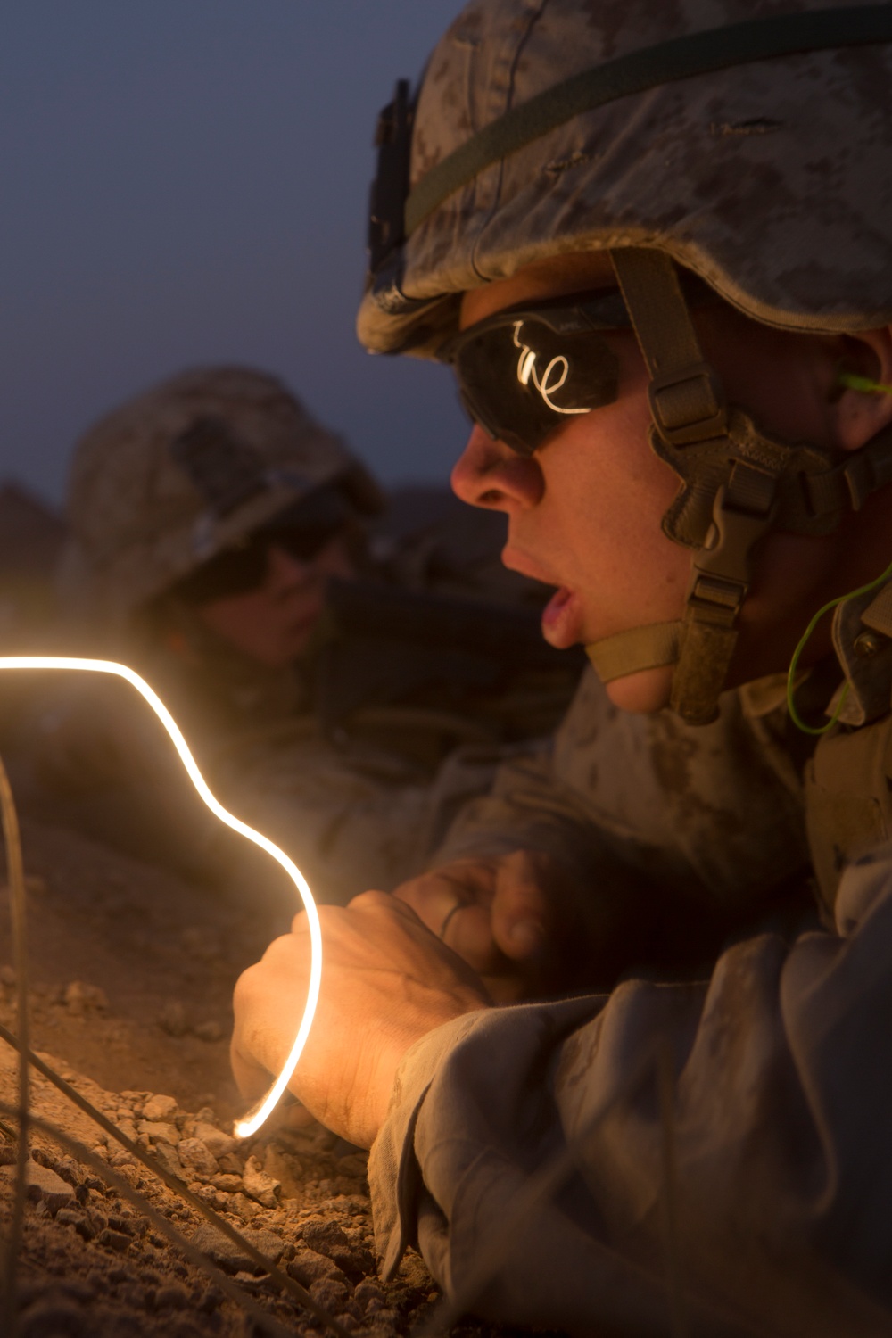 U.S. Marines with 2nd Battalion, 6th Marine Regiment and 2nd Combat Engineer Battalion conduct demolitions range at TalonEx 2-17.