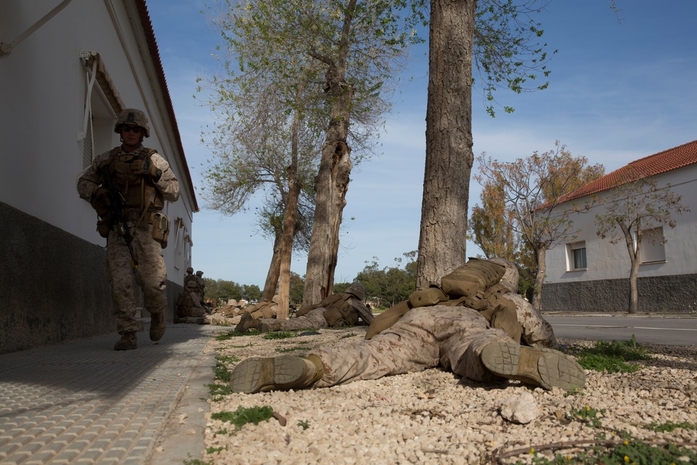 Together As One: U.S. Marines and Spanish SOF conduct MOUT exercise