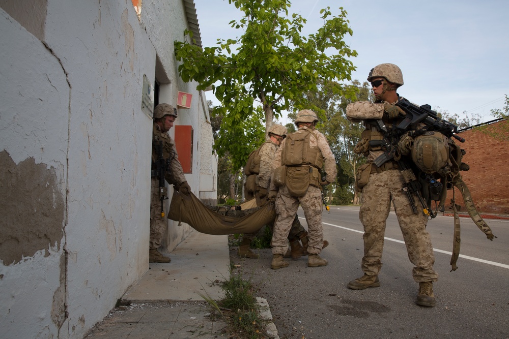 Together As One: U.S. Marines and Spanish SOF conduct MOUT exercise