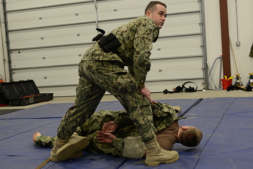 U.S. Coast Guard Reserve Port Security Unit 301 conducts Boarding Team Member training