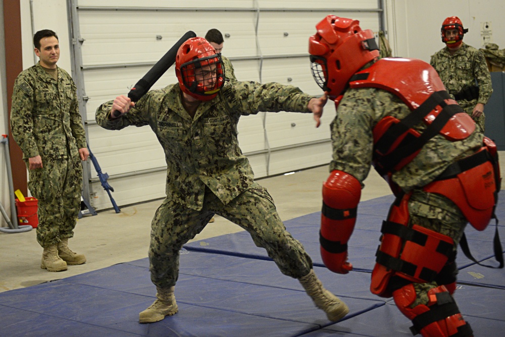 U.S. Coast Guard Reserve Port Security Unit 301 conducts Boarding Team Member training