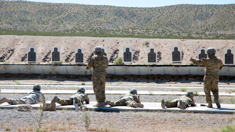 Army's 2916th AV BN qualifies at range aboard MCLB Barstow