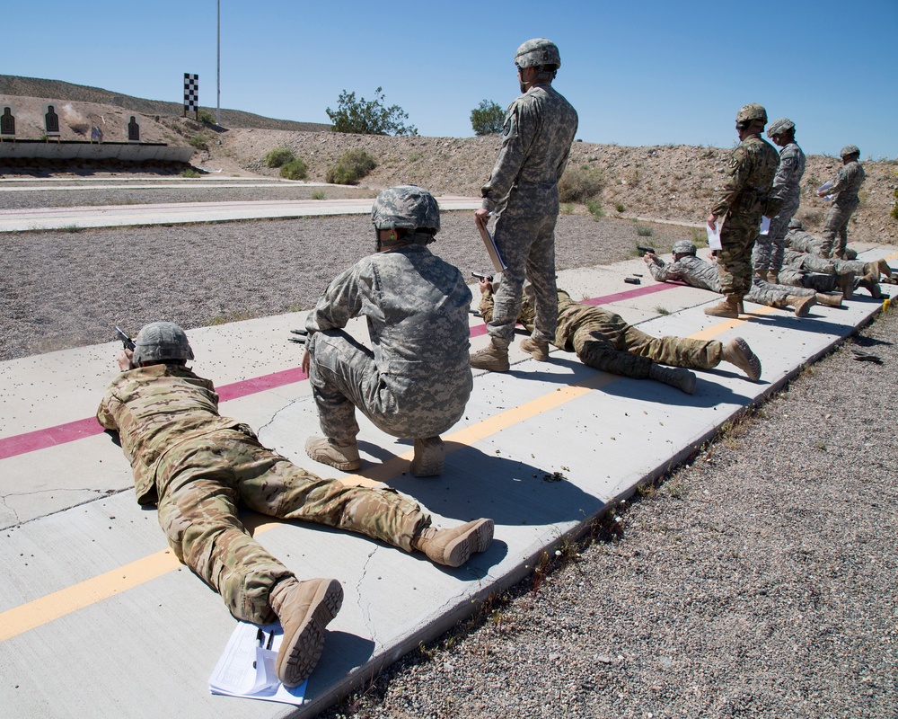 Army's 2916th AV BN qualifies at range aboard MCLB Barstow